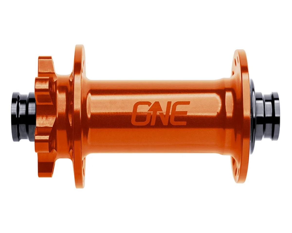 OneUp Components Disc Brake Hub (Orange) (Front) (15 x 110mm (Boost)) (28H) (6-Bolt) (Freehub Not Included)